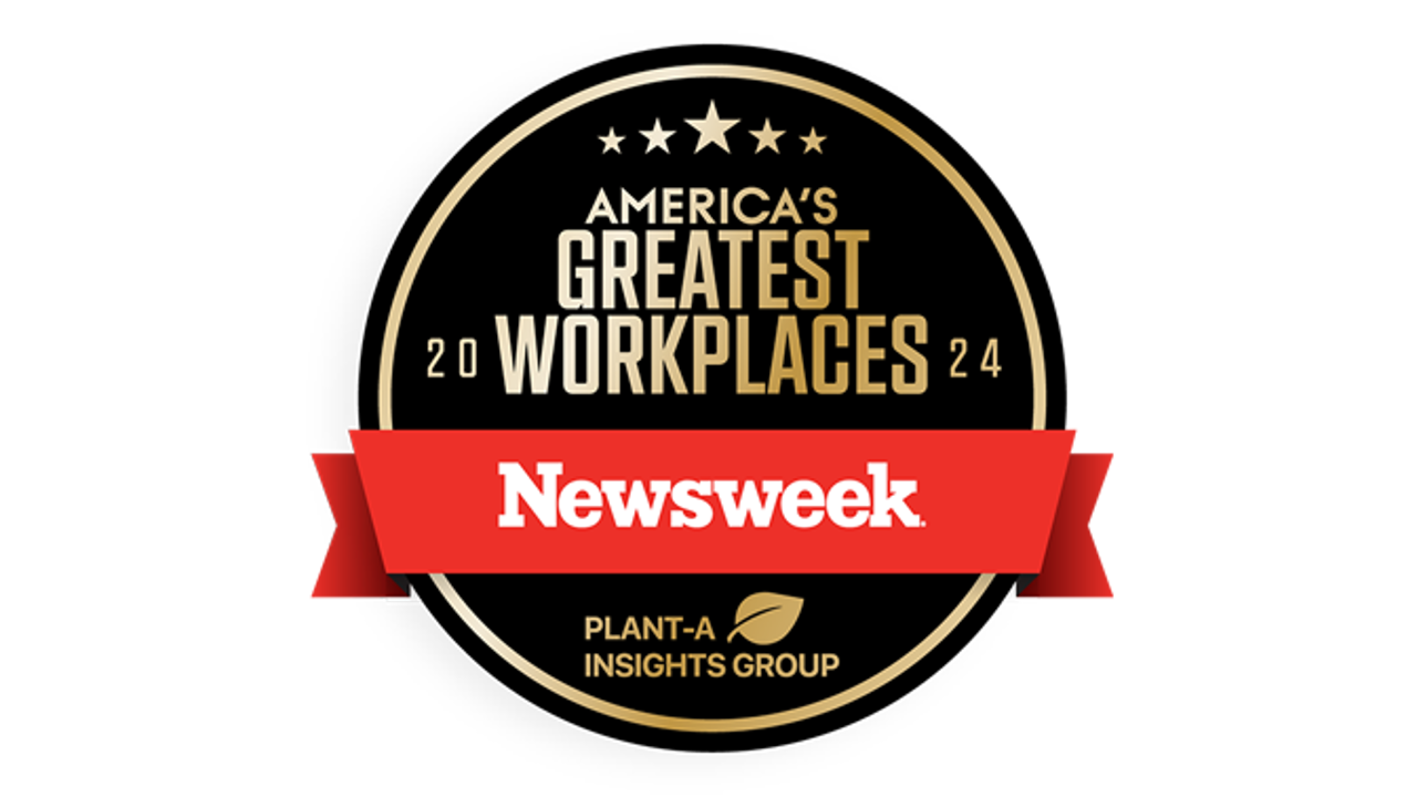 Newsweek Americas Greatest Workplaces badge